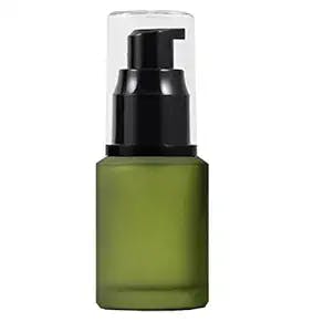 1PCS 60ML/2OZ Empty Refillable Green Frosted Glass Creams Lotions Bottles: 
