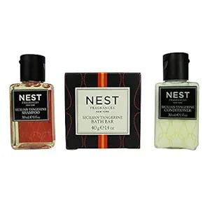 Nest Fragrances Sicilian Tangerine BNB Amenity & travel Sets - Shampoo, Conditioner & Bath Bar (SETS) (30 Piece)