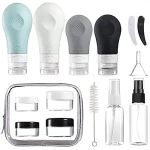 16 Pack of Gemice Travel Bottles: The Perfect Travel Companion!