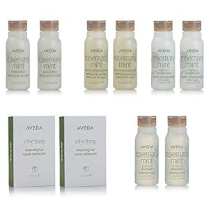 Aveda Travel Set- 2 Shampoo 2 Conditioner 2 Lotion 2 Hand & Body Wash & 2 Soap