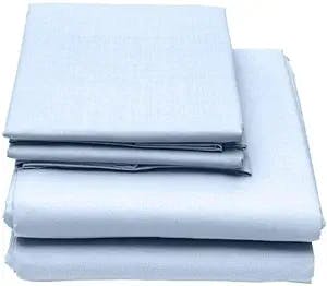 Hotel Collection Sheet Set - Hotel Luxury 1800 Bedding Sheets & Pillowcases- Extra Soft Cooling Bed Sheets - Deep Pocket up to 17 inch Mattress- Wrinkle, Fade, Stain Resistant 4 Piece (King, Sky Blue