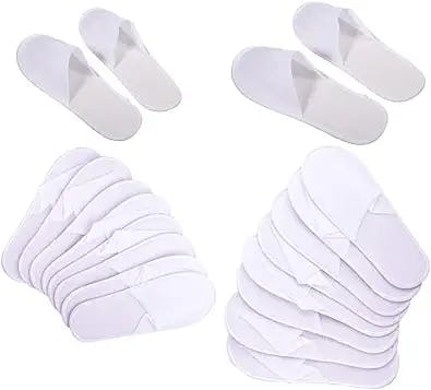 IMPERIA 10 Pairs men or women Closed toe Slippers Disposable Portable for Massage Home Bathroom SPA Family Guests Travel Hotel Sauna Pool Soft Comfortable Breathable Material one - time use