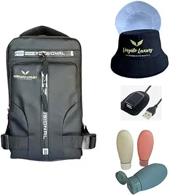 Vorgato Luxury - Multipurpose Crossbody Bag - Sling Bag for Men Women - Cross Body Bag - Sling Backpack -6 Piece Bundle