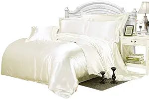 Amuze Bedding Hotel Quality Luxury Ultra Soft 100% Silk Like Satin 300 GSM 