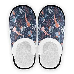 Lovely Axolotl Unisex Slippers For Travel Spa Hotel,Indoor House Slipper Shoes Footwear Sandals