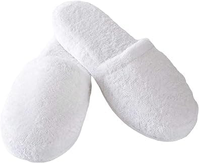 Turkish Luxury Spa Slippers for Men and Women, 100% Cotton Terry House Slippers Indoor/Outdoor, Made in Turkey