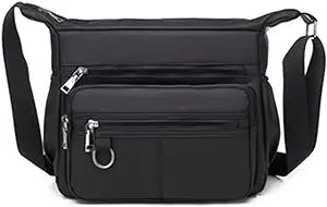 ALAKSA Messenger Bag for Men Men Oxford Crossbody Bags Travel Luxury Tote Handbag Messenger Bag Male Satchel Shoulder Bag (Color : Silver)