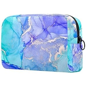 Get Ready to Jet Set with This Luxury Green-Purple Makeup Bag!