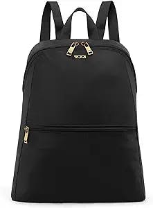 TUMI Voyageur Just In Case Backpack - Lightweight, Foldable, Packable Backpack - Black/Gold