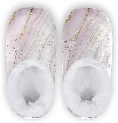Luxuriating in Marble Fuzzy Slipper Socks: A Review by Lady Eloise Montgome