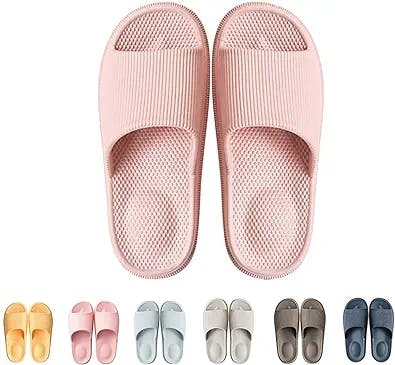 Massage Slippers for Women and Men – Slippers Indoor and Outdoor with Massage Double Cushion – Eva Midsole Massage Slippers – Comfortable and Lightweight Shower Slippers