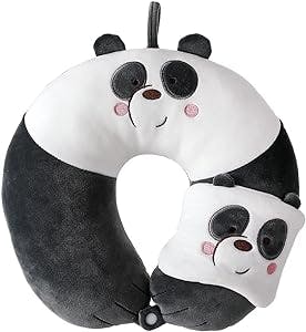 MINISO Travel Neck Pillow with Eye Mask Review: The Huggable Panda That Bri