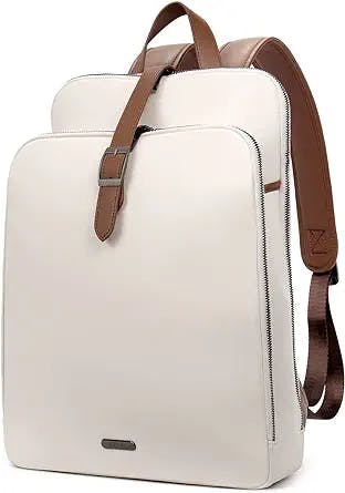 CLUCI Womens Backpack Purse Leather 15.6 Inch Laptop Large Travel Business Vintage Shoulder Bags
