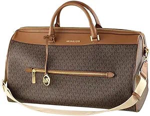 Strut in Style with the Michael Kors Extra Large Top Zip Duffle Bag (Brown)