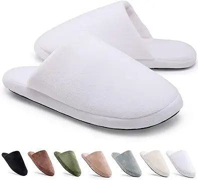 ehyseli Spa Slippers,Soft Memory Foam Non-Slip Disposable House slippers for Guest,Washable Indoor Slippers for Hotel Travel