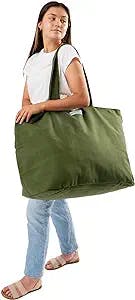 Foundry by Fit + Fresh, All The Things Tote Bag, Luggage, Travel Duffle Bag, Weekender Bags for women, and Beach Bag, Olive