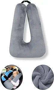 FHSGGP Travel Pillow Travel Pillow Cushion for The Back seat of a car Car Pillow for Kids A Sleeping Artifact Suitable for Long-Distance Travel of Adults and Children Travel Pillow for Kids Grey