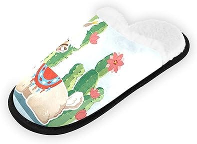 Daisies Flowers Spa Slippers Closed Toe Indoor Hotel Slippers, Fluffy Coral Fleece, Padded Sole for Comfort- for Guests, Hotel, Travel