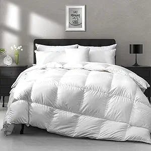 "Get Cozy with the King of Comforters: APSMILE Heavyweight Goose Feather Down Comforter!" 