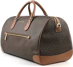 Michael Kors Travel Large Duffle Bag in PVC Signature (brown)