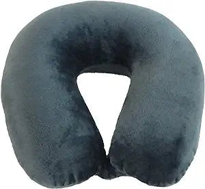 World's Best Feather Soft Microfiber Neck Pillow, Charcoal