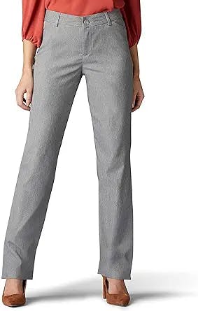 The Best Travel Pants for Women: Lee Women's Wrinkle Free Relaxed Fit Strai