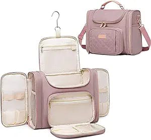 Weitars Toiletry Bag For Women,Travel Toiletry Bag,Hanging Toiletry Bag,Water-Resistant Cosmetic Bag Makeup Bag,Large Travel Toiletry Organizer For Full Sized Toiletries And Cosmetics