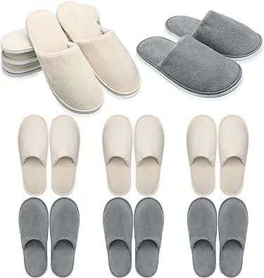 Get Your Feet Pampered with 6 Pairs of Disposable Slippers!