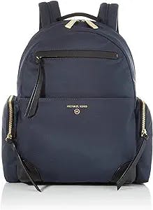 Luxe meets practicality with the Michael Kors Women's LG Backpack in Navy M