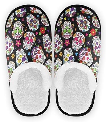 S Husky Spa Slippers for Women,Indoor Hotel Slippers,House Slippers，Perfect for Home,Travel,Hotel or Commercial Use