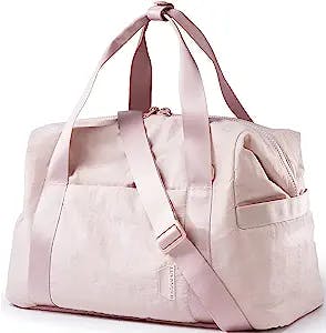 Weekend Getaways Just Got Prettier: A Review of BAGSMART's Pink-Medium Weekender Bag for Women