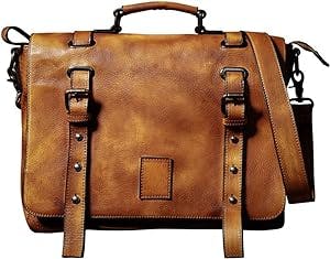 Livin’ Large with the Messenger Bags Luxury Mens Cow Leather Handbag Bag