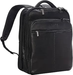 Kenneth Cole REACTION Manhattan Commuter Slim Backpack Laptop Computer & Tablet Travel, Business, Black, 16" Bagpack
