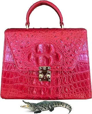 Women Top Handle Crocodile Handbags Alligator Crossbody Satchel Bag Large Capacity Luxury Ladies Bussiness Clutch Purse