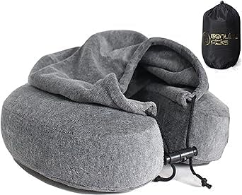 The Ultimate Travel Companion: Luxury Memory Foam Neck Travel Pillow with Hoodie