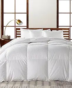 Hotel Collection European White Goose Down Heavyweight King Comforter, Hypoallergenic UltraClean Down
