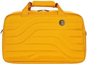 Bric's B|Y Ulisse Duffel Bag - Luxury Weekender Bags for Women and Men - Premiuim Carry On Bag and Overnight Bags - The Perfect Personal Item Bag for Travel - Yellow