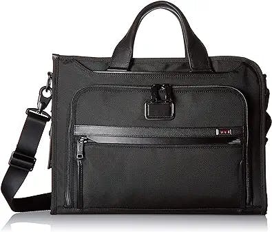 TUMI - Alpha 3 Slim Deluxe Portfolio Bag - Organizer Briefcase for Men and Women - Black