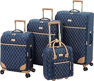 "Jet Set in Style with the LONDON FOG Queensbury Softside Spinner Luggage S