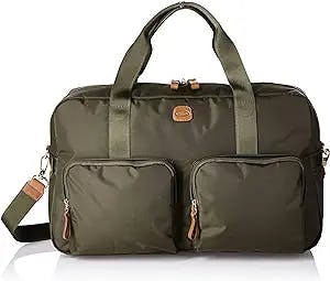 Bric's X-Bag/x-Travel 2.0 18 Inch Cargo Overnight Boarding Duffle W/Pockets, Olive, One Size